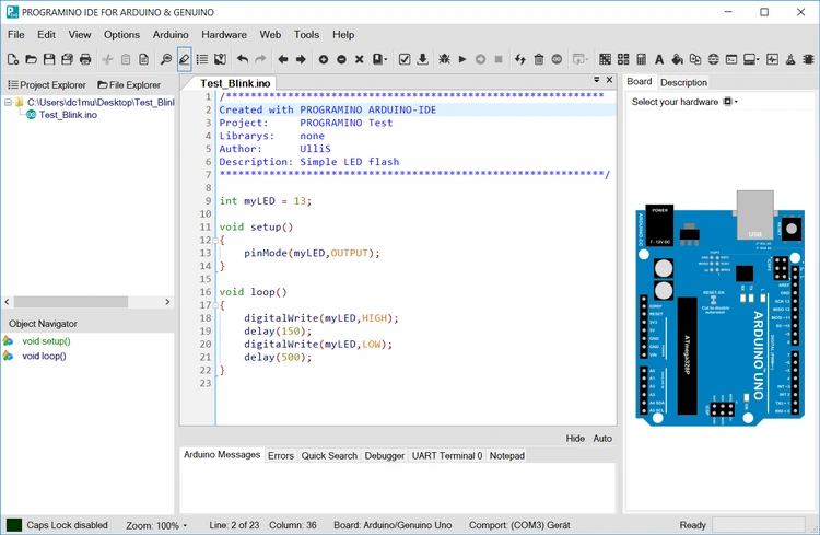 Programino IDE for Arduino